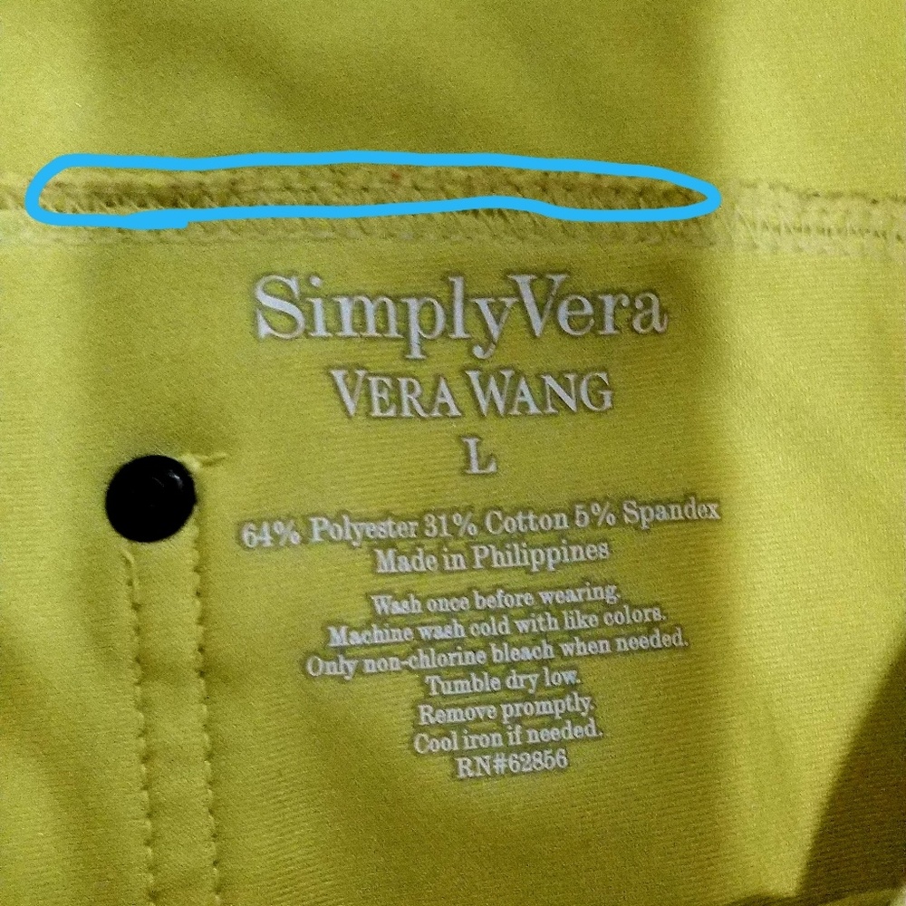 Vera Wang bright yellow large leggings - Picture 7 of 8